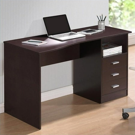 Techni Mobili Classy Computer Desk With 3 Drawers In Wenge Techni Mobili Classy Computer Desk With