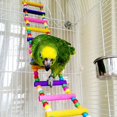 thumbnail image 4 of AMERTEER Parrot Toys Metal Rope Small Ladder Stand Budgie Cockatiel Cage Bird Toy Set, 4 of 8
