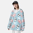 thumbnail image 4 of Picia Cute Panda Flying in the Sky Women's Men's UPF 50+ Sun Protection Hoodie Shirt Long Sleeve SPF Fishing Outdoor UV Hiking Lightweight Shirts-, 4 of 9