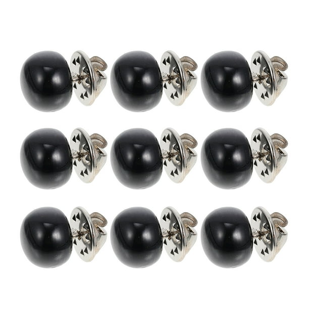 10 broches de seguridad para ramilletes de cuello, botones decorativos para faldas, botones de seguridad