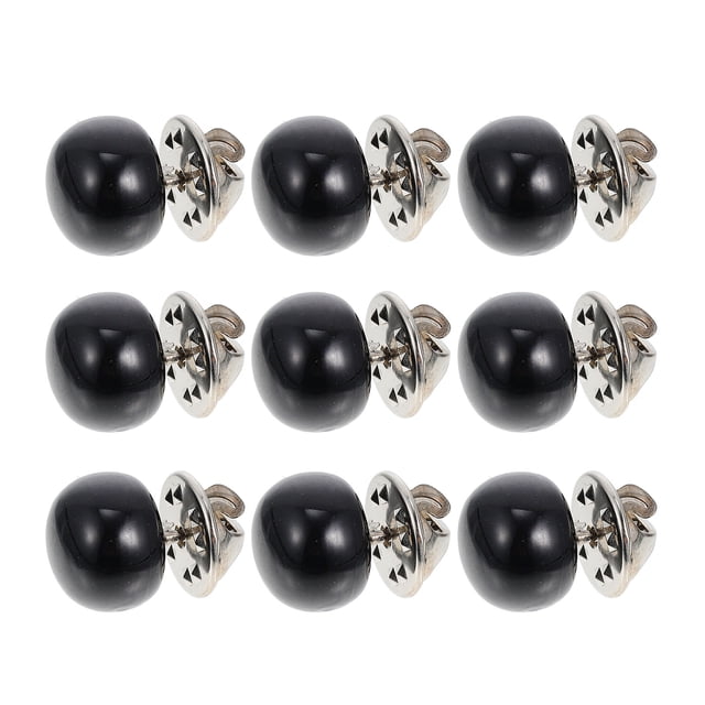 10 broches de seguridad para ramilletes de cuello, botones decorativos para faldas, botones de seguridad