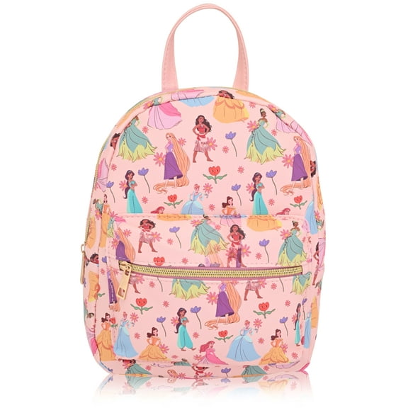 Disney Princess Backpack for Women, Men, Unisex | Cute PU Leather 10" Mini Princess Backpack Purse Shoulder Purse | Princess Bag and Princess Accessories