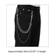 thumbnail image 3 of Circle Shaped Pant Chain Women Multi Layer Street Metal Trousers for Key Chain Punk Hip-hop Waist Chains Belt for Pant J, 3 of 4