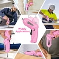 thumbnail image 3 of Electric Screwdriver Set, Handheld cordless drill Rechargeable Tool, Rotatable 90 Degrees Cordless Electric Screwdriver Set with Rechargeable Battery and LED Light for Home DIY, Pink, 3 of 9