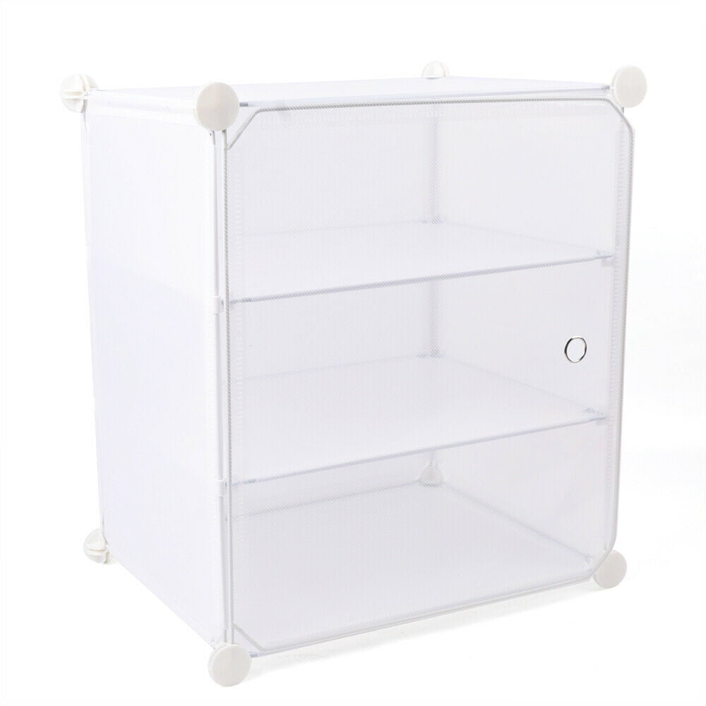 36 Pairs Stackable Shoes Racks 12 Tiers White Shoe Rack Box Organizer Cabinet Storage