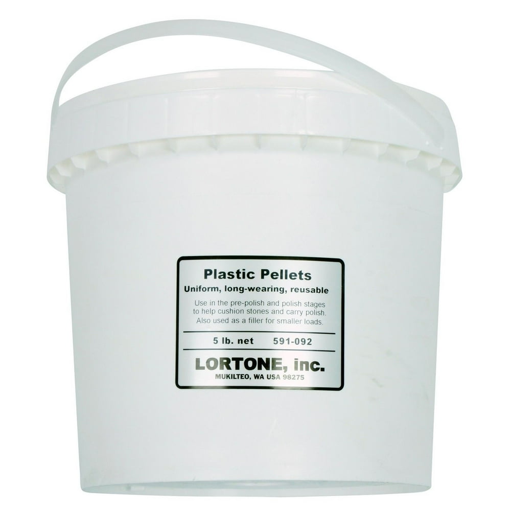 Lortone 5 lb. Plastic Pellets Rock Tumbling Media Filler Cushion 591