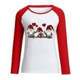 thumbnail image 5 of Deals under 5.00 LYXSSBYX Womens Tops Long Sleeve Clearance Women Autumn And Winter Casual Christmas Printed Round Neck Long Sleeve Pullover Blouse Sweatshirt Tops, 5 of 5