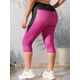 thumbnail image 4 of Talla grande ColorBlock Capri Leggings Rosegal Leggings de talla grande, 4 of 5