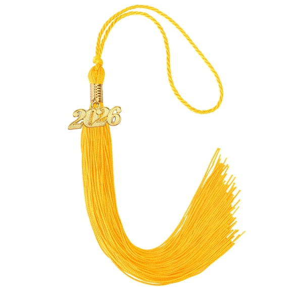 COOLHOOD 2026 Graduation Tassels With Year Charm Class of 2026 Graduation Hat Decoration Tassels For Bachelor Gown Robe Caps