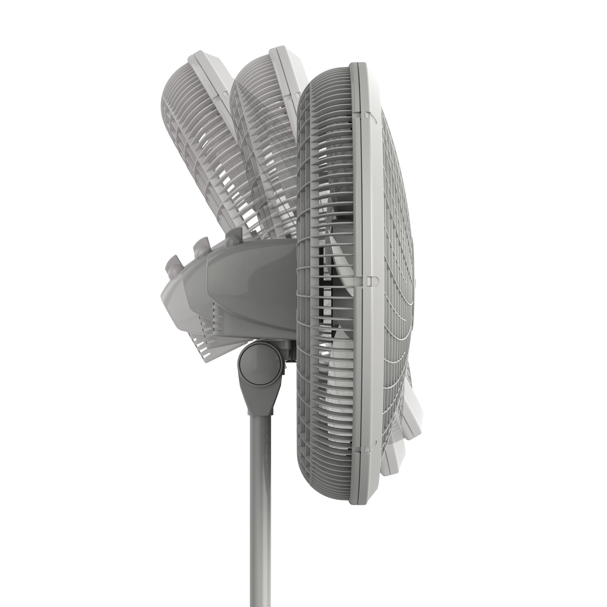 (3 pack) Lasko Cyclone 18" 3-Speed Adjustable Large Room Pedestal Fan, Gray, S18902
