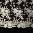 thumbnail image 3 of Ivy Bridal Lace Sequins Beaded Scallop Fabric for Dresses 52’’ BTY&nbsp;(Ivory), 3 of 6