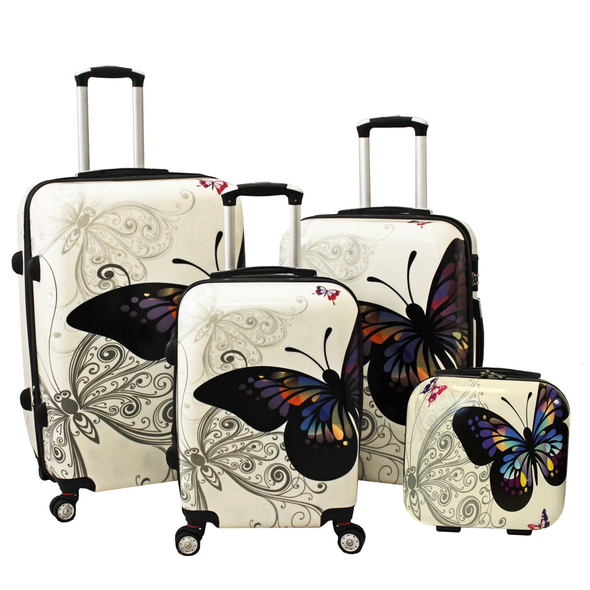 walmart butterfly luggage