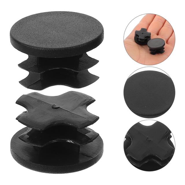 RUNROTOO 100 Pcs Bouchons en Plastique Bouchons Ronds pour Rampes en Composants Mécaniques