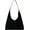 Black, variant on Trendy Suede Hobo Bag Crescent Shoulder Bag Women Retro Zipper Satchels Winter Purse College Tote Handbag