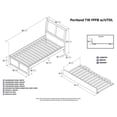 thumbnail image 4 of Rosebery Kids Urban Twin Trundle Platform Bed in White, 4 of 4
