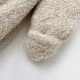 thumbnail image 7 of Kaemgyyd Newborn Baby Fleece Jumpsuit Winter Warm Sherpa Fuzzy Hooded Rompers Cute Long Sleeve Footed Outwear Outfits 2 Pc, 7 of 7