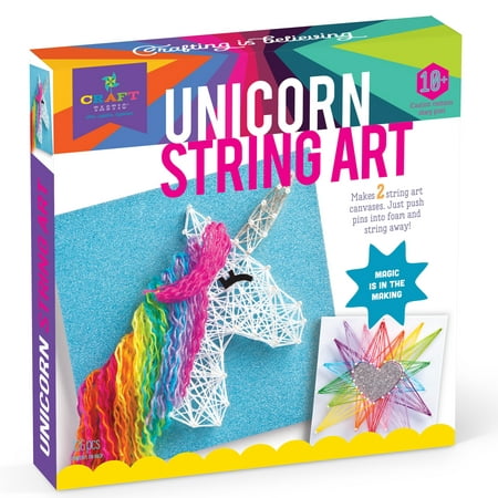 UPC 811069030002 product image for Craft-Tastic Unicorn String Art - DIY - Craft Kit - Ages 9+ | upcitemdb.com