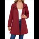 thumbnail image 1 of Chaqueta Impermeable para Mujer con Capucha, Abrigo Impermeable para Mujer, Cortavientos Vino Tinto XL, 1 of 8