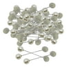 100 Pcs Sweater Shawl Pins Faux Pearl Clothing Decoration Pin Back Brooch Clasp Pins for Women Girls Blouse Dress Collar Shirt White_1.2cm Pearl