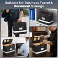 thumbnail image 2 of Fireproof Document Box,Blacksmith Fireproof Safe Box for File Documents with Lock and Pockets,Fireproof File Safe Cabinet for Important Documents,Passports,Laptop,Black, 2 of 7