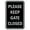 Black / Silver, variant on Portrait Round Please Keep Gate Closed Sign (Dark Brown) - Small 4" x 6"