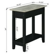 thumbnail image 4 of Convenience Concepts American Heritage Flip Top End Table with Charging Station, Faux Birch/Black, 4 of 8