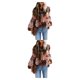 thumbnail image 1 of sweethay Camisa de mujer Cuello Llanura plisada Linda blusa bohemia informal Salidas diarias Oficina Hogar Camisas de viaje Vino rojo S Vino rojo S 2Conjunto, 1 of 6