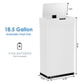 thumbnail image 2 of AthLike Sensor Trash Can, Touchless Motion Sensor Trash Bin, Smart Automatic Garbage Can with Soft-Close Lid, Bag Retainer Ring and Display Light,for Kitchen,Living Room Office (White, 18.5 Gal), 2 of 8