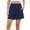 Dark Blue, variant on YTCAMLO Bermuda Shorts for Women Summer Trendy Flat Front Dress Shorts with Pockets Lightweight Knee Length Wide Leg Shorts