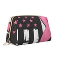 thumbnail image 2 of Easygdp Ribbon Breast Cancer Awareness Leather Makeup Bag Zipper Pouch Travel Cosmetic Organizer for Women and Girls, Make up Bag with Zipper, 2 of 8
