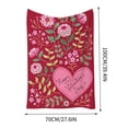 thumbnail image 3 of Fmlxio Gift Blanket, Valentines Day Throw Blanket Gifts for Mom, Wife, Red Pattern Blanket for Couch Sofa or Bed Flash Deals, 3 of 7