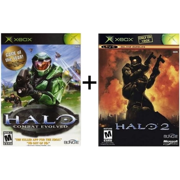 Refurbished Halo 1 And Halo 2 Bundle Xbox And Compatible For Xbox 360