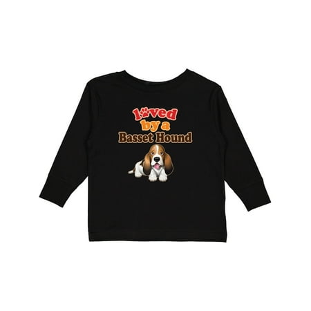 

Inktastic Basset Hound Dog Lover Gift Gift Toddler Boy or Toddler Girl Long Sleeve T-Shirt
