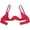 Red, variant on Bra 1/4 Cup Push Up Bras for Women S`exy Underwire Lace Bra See Through Padded Bandeau Shelf Bra Tops