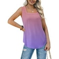 thumbnail image 5 of Weikingp Sleeveless Tops For Women Flowy Tank Tops For Women Built In Bra Tank Tops For Women Womens Camisole Women Tank Tops Pink M Clearance！, 5 of 9