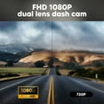 thumbnail image 6 of Dual Dash Cam Front and Inside, HD 1080P Car Camera Dual Lens Wide Angel DVR Car Parking Driving Recorder Night Vision Loop Recording G-Sensor, 6 of 12
