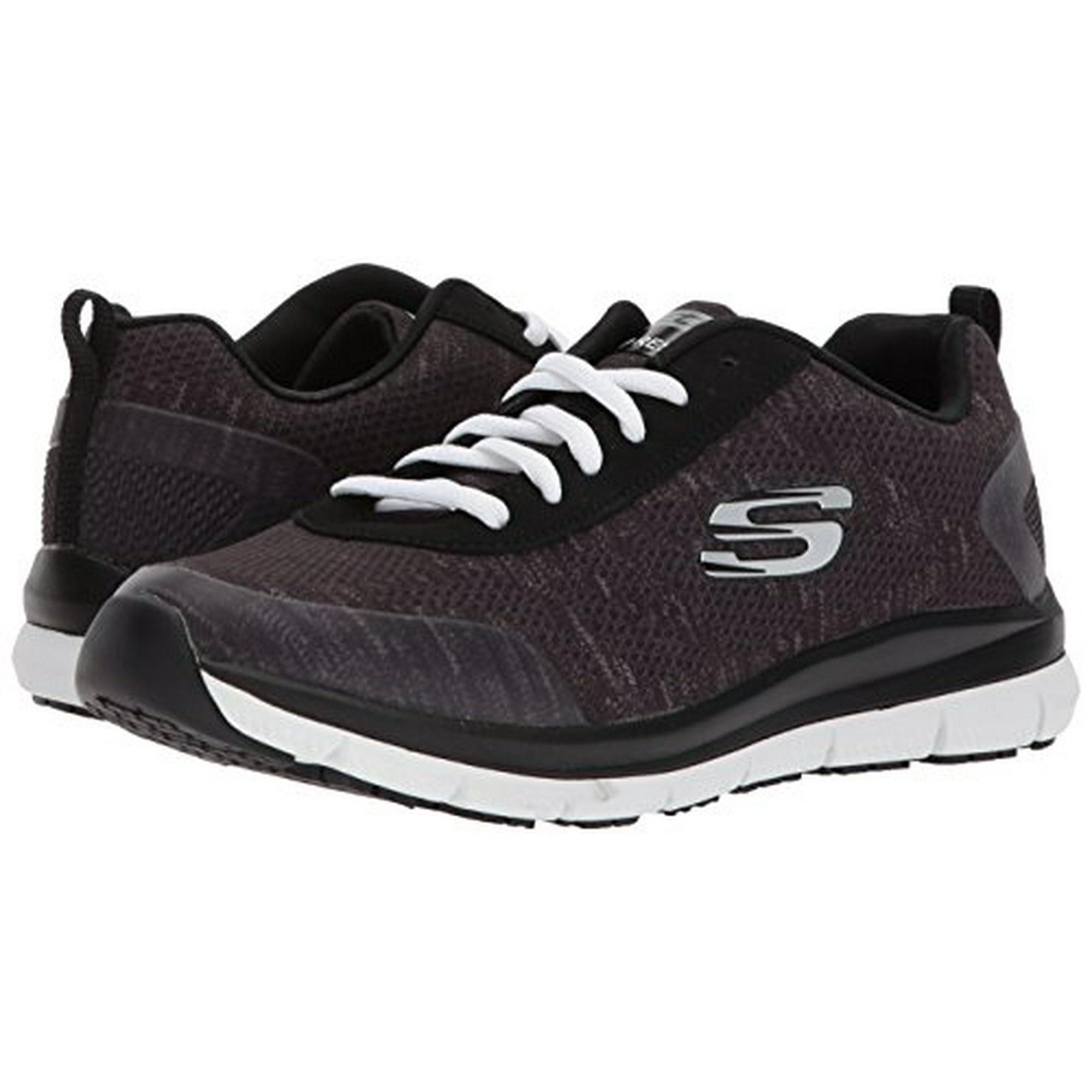 Skechers Women s Comfort Flex Sr Hc Pro Health Care Professional Shoe black white 5.5 M US Walmart