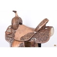 thumbnail image 4 of 15 In HILASON Western Horse Ranch Roping Saddle Riding Brown, 4 of 7