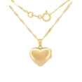 thumbnail image 3 of Cadena CON DIJE DE Corazón RELICARIO Casa del Anillo Oro SÓLIDO 14K amarillo 45 cm, 3 of 7