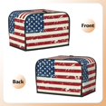 thumbnail image 3 of Sikiie Vintage American Flag Toaster Covers 2 Slice Dustproof Toaster Cover Bread Machine Cover, Dustproof Cover - 11.4" x 7.5" x 7.9", 3 of 7