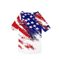 thumbnail image 5 of Small Dog Clothes Dog Tshirts for Small Dogs Lightweight Patriotic 4Th of July Pet Apparel White Red Blue Star Print 1 Pc, 5 of 5