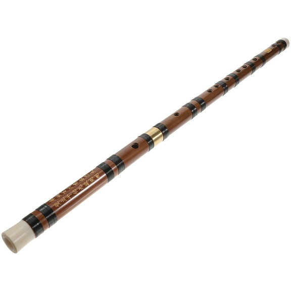 1 Set Bamboo Flute Professional Playing Flute Classic Musical Instrument (Key C)