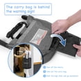 thumbnail image 5 of Silla con gancho con bandeja, almacenamiento plegable y clip de fijación apretado en la trona, asiento portátil para alimentación de bebé, trona para el hogar y los viajes (gris), 5 of 5