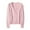 Pink, variant on Prolriy Cardigan Sweaters for Women Ladies' Solid Tone Buttoned Mercerized Cotton Loose Sweater with Cardigan Jacket Womens Sweaters Womens Tops Army Green L