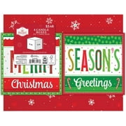 Holiday Time 4PK Candle MC/SG Folding Gift Box