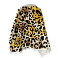 thumbnail image 4 of Lap Blankets For Elderly Leopard Wearable Blanket Comfy Poncho Throw With Buttons Lap Blanket For Women Bed Sofa Office Plush Sleeveless Blankets For Women & Men Grandma Gifts, 4 of 5