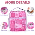 thumbnail image 6 of Tirrinia Insulated Lunch Box for Women, Portable Thermal Small Lunch Bag for Office Work Picnic, Reusable Compact Lunchbox Cooler Tote for Adults Teens, Hot Pink Heart, 6 of 8
