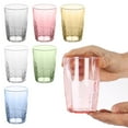 thumbnail image 7 of Plastic Beer Cup/Tea Cup/Beverage Cup 14 Ounces Large Capacity Stackable Design Suitable for Restaurants and Household Drinking Use Kitchen Table Centerpiece Desktop Decor, 1Pc(Pink,3.2x3.2x4.5"), 7 of 7