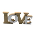 thumbnail image 2 of Letrero de amor recortado, adorno duradero, letrero de madera con para decoración de mesa, estante de aniversario de boda de granja, 2 of 9