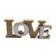 thumbnail image 2 of Letrero de amor recortado, adorno duradero, letrero de madera con para decoración de mesa, estante de aniversario de boda de granja, 2 of 9